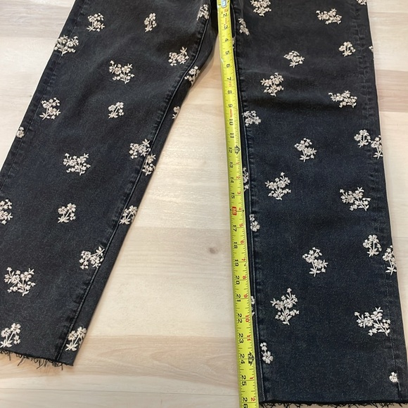 Driftwood Royce floral embroidered straight leg loose fit bohemian Jeans - Picture 9 of 9